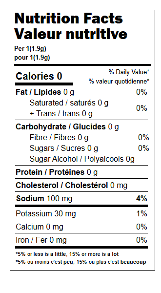 Aromatisant d'eau en poudre - Pêche blanche - Boîte de 14 sachets
