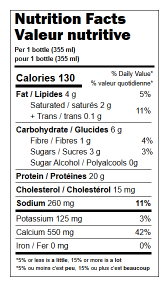 Boisson frappée à la vanille prête-à-boire 12 oz - Unité