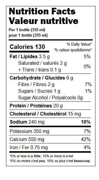 Boisson frappée chocolat prête-à-boire-12 oz - Unité