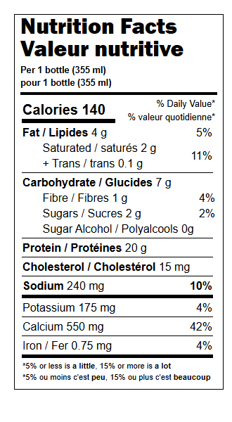 Boisson frappée cappuccino prête-à-boire 12 oz - Unité