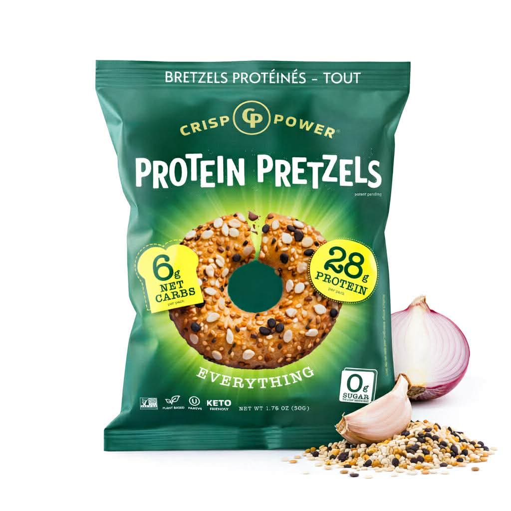 Bretzel Protéinée - Crisp Power - Saveur - Everything Bagel / Plein Goût