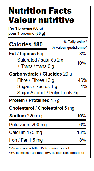 Brownie double chocolat - Unité
