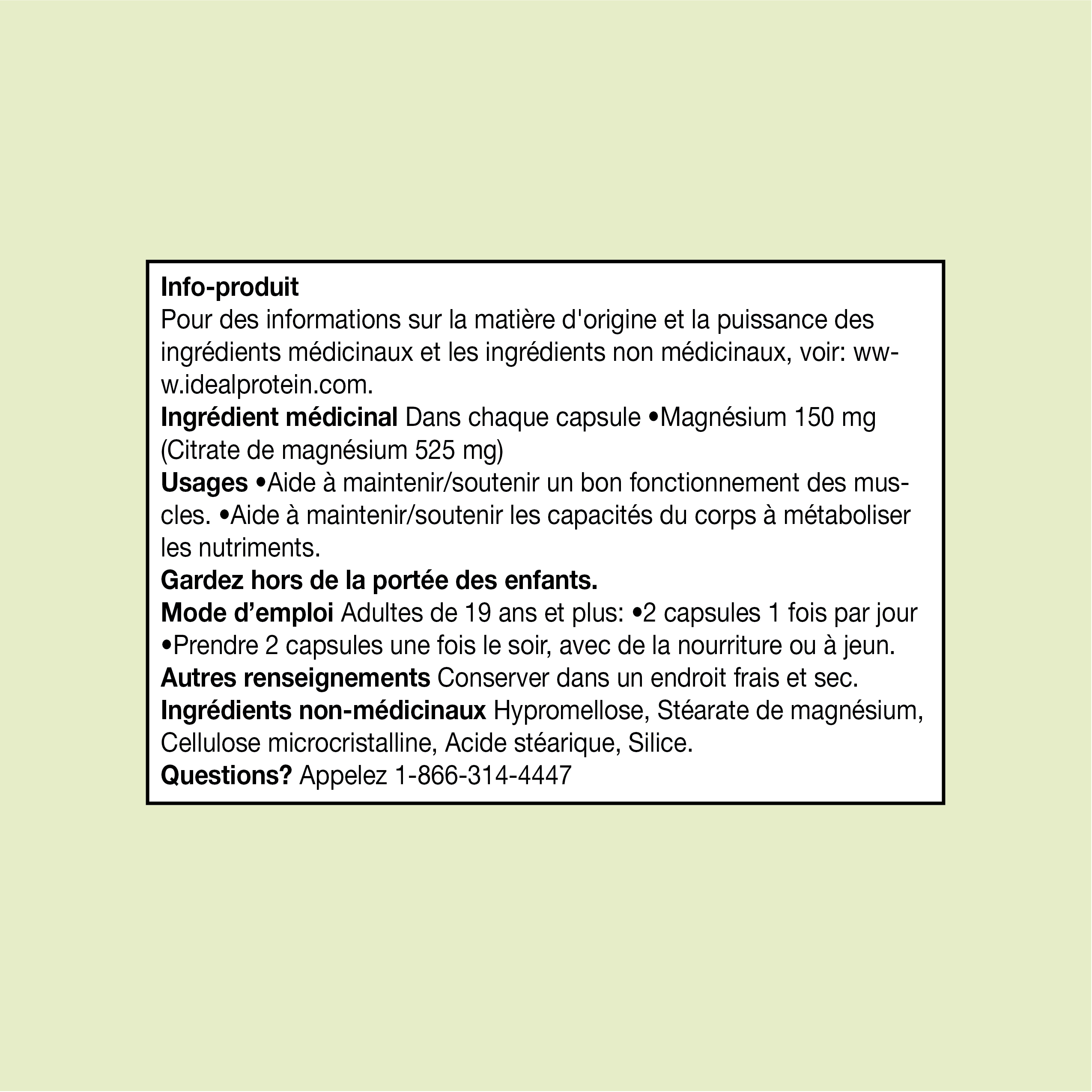 Magnésium Citrate - 60 capsules