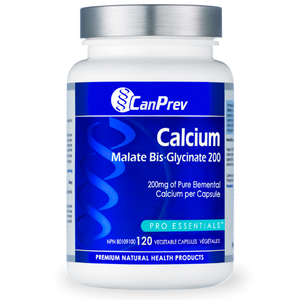 Calcium - CanPrev - Malate Bis-Glycinate 200 - 120 capsules