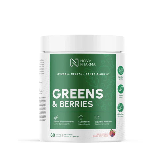 Greens & Berries- Nova Pharma (système immunitaire) - Petits fruits -300 g