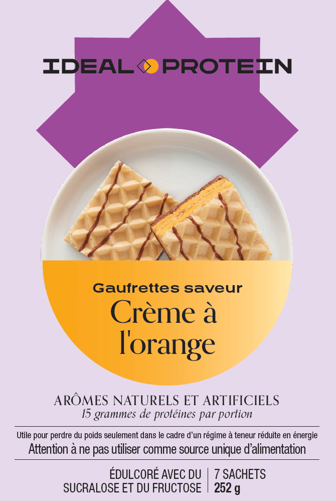 Gaufrettes à saveur crème à l'orange - Boîte (7)