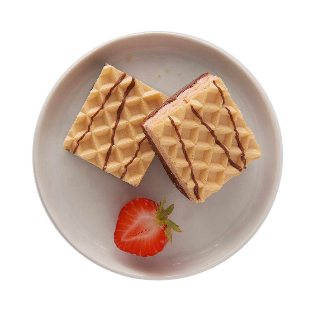 Gaufrettes à saveur de fraise - Unité
