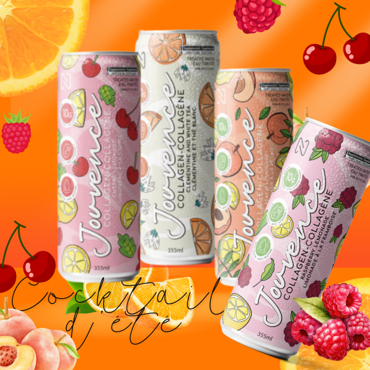 Boisson pétillante Jouvence Nova Pharma - Limonade à la framboise - 355 ml