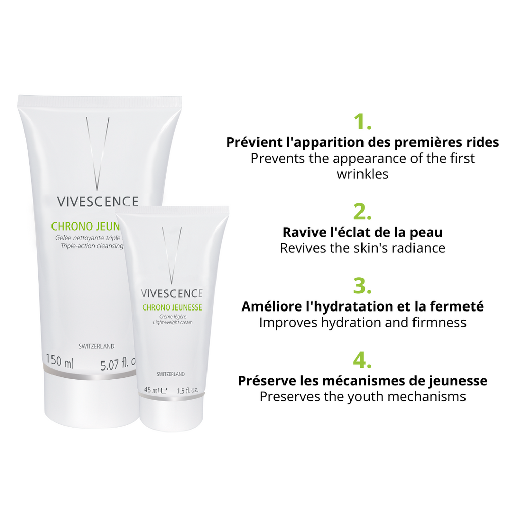Chrono Jeunesse - Gelée nettoyante triple actions - Nettoie-désincruste-renforce - 150 ml